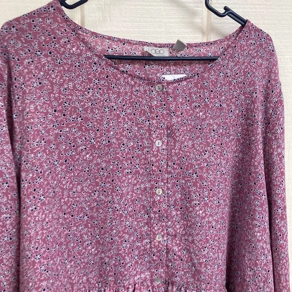 LOGO Lori Goldstein Top Bohemian Women's 3X - Picture 2 of 6